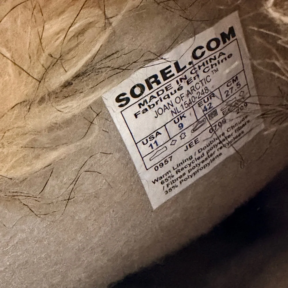Sorel Joan of Arctic Waterproof Winter Boots Brown Suede USA 11 NL1540-248